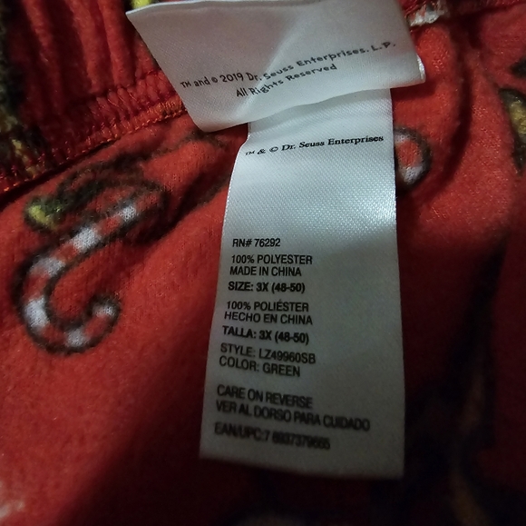 Adult Grinch Pajamas - Picture 6 of 6